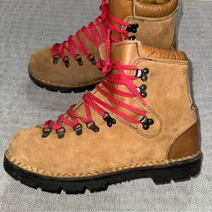 Kinney Shoes Colorado Hiking Boots Men’s Size 10.5 Brown Steel Toe Romania Vtg